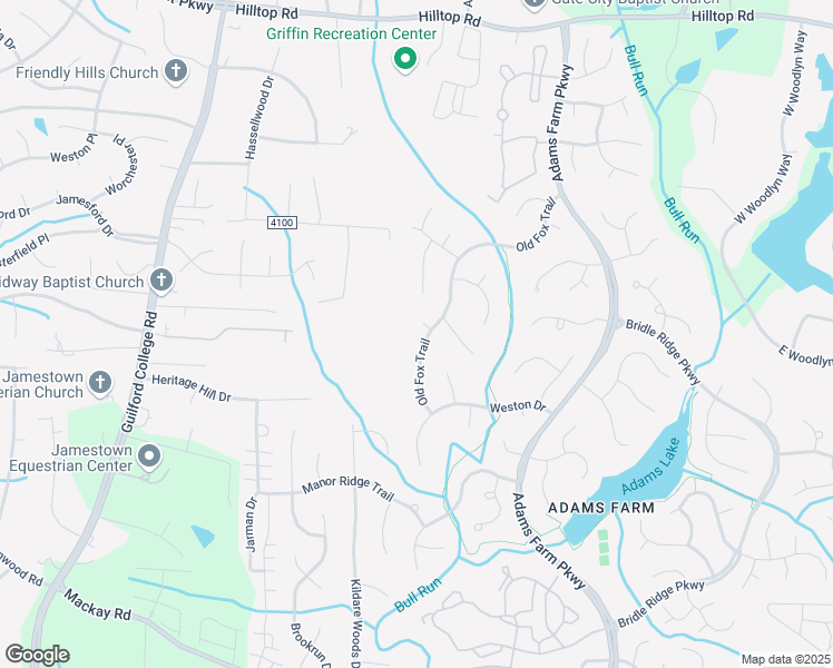 map of restaurants, bars, coffee shops, grocery stores, and more near 3 Graybark Court in Greensboro
