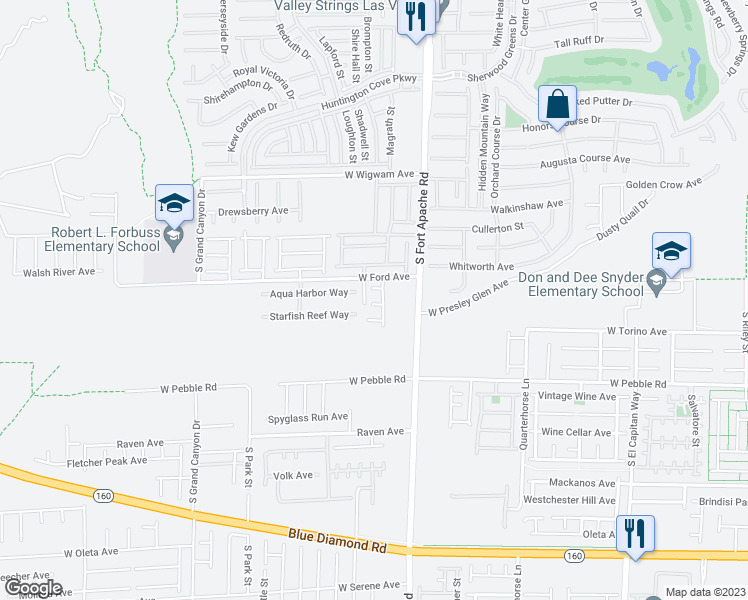 map of restaurants, bars, coffee shops, grocery stores, and more near 9480 West Cantata Crest Court in Las Vegas