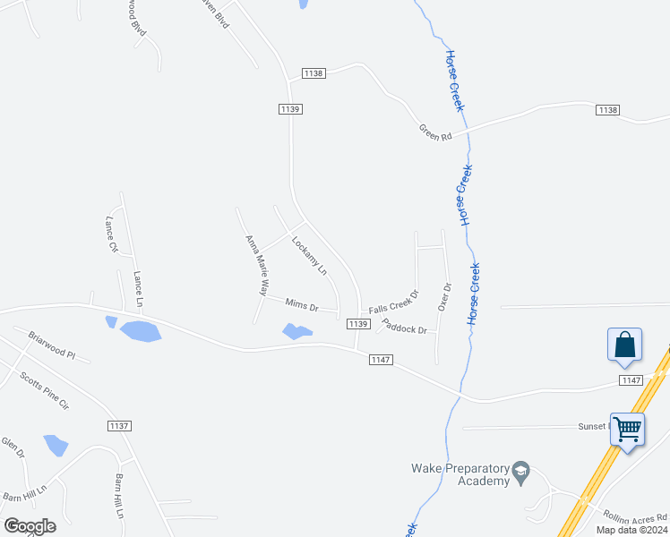map of restaurants, bars, coffee shops, grocery stores, and more near 80 Lockamy Lane in Youngsville