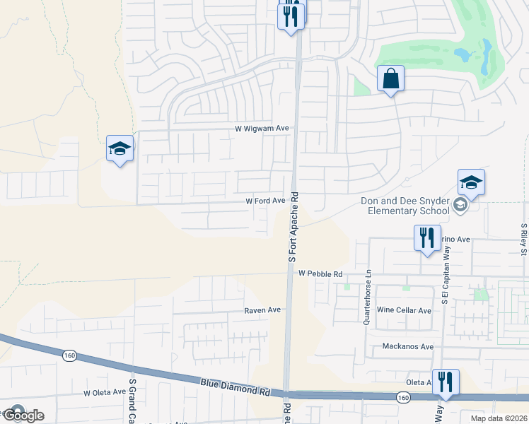 map of restaurants, bars, coffee shops, grocery stores, and more near 9475 Fermata Court in Las Vegas