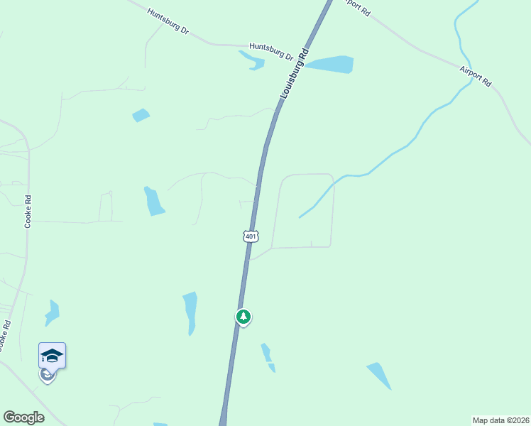 map of restaurants, bars, coffee shops, grocery stores, and more near 390 Normandy Road in Louisburg