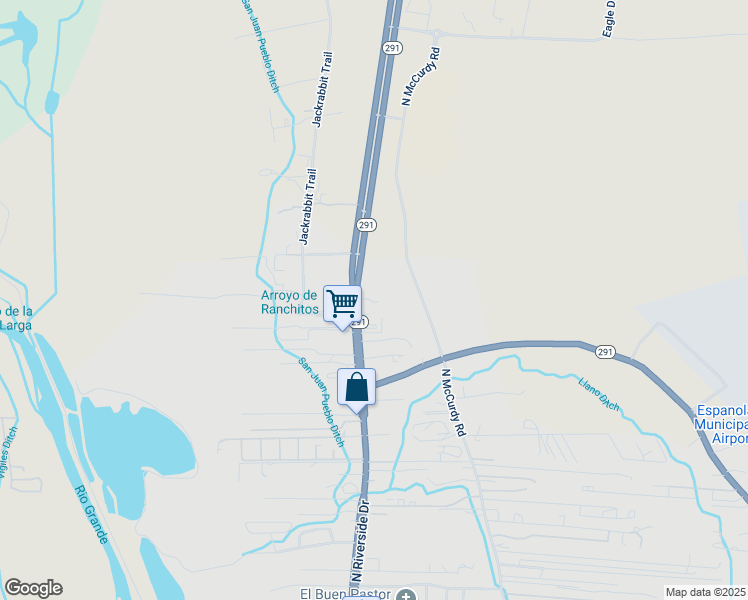 map of restaurants, bars, coffee shops, grocery stores, and more near 601A Calle Jose Trujillo in Española