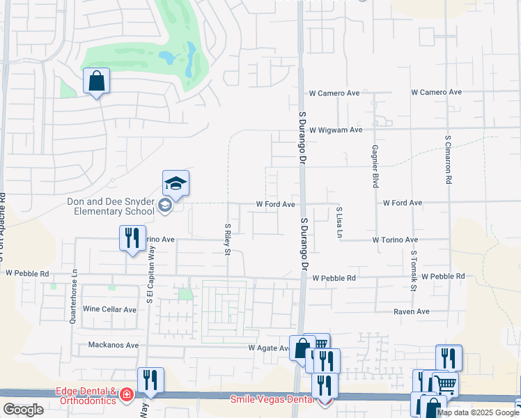 map of restaurants, bars, coffee shops, grocery stores, and more near 8691 Royal Dutch Court in Las Vegas