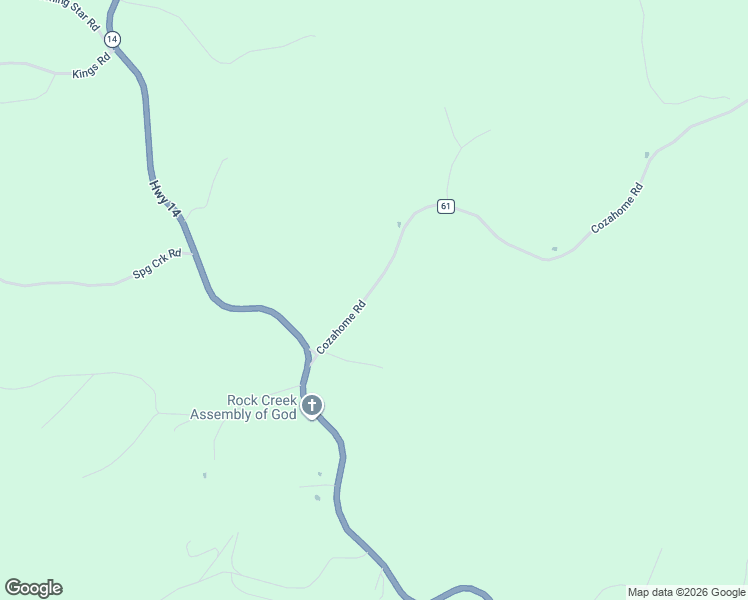 map of restaurants, bars, coffee shops, grocery stores, and more near Searcy 61 Highway in Harriet