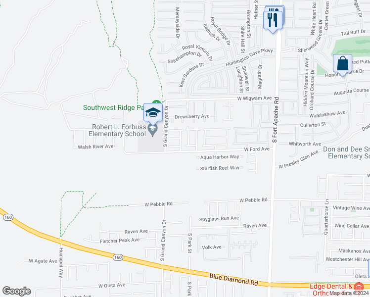 map of restaurants, bars, coffee shops, grocery stores, and more near 719 Tall Arrow Avenue in Las Vegas