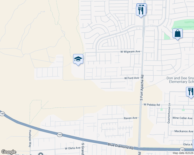 map of restaurants, bars, coffee shops, grocery stores, and more near 713 Tall Arrow Avenue in Las Vegas