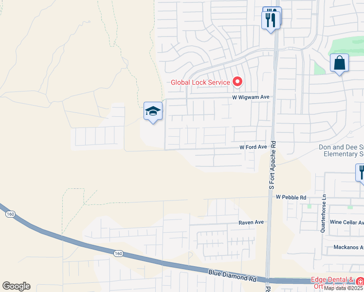 map of restaurants, bars, coffee shops, grocery stores, and more near 719 Tall Arrow Avenue in Las Vegas