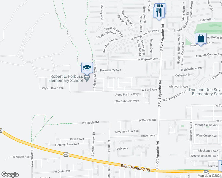 map of restaurants, bars, coffee shops, grocery stores, and more near 701 Tall Arrow Avenue in Las Vegas
