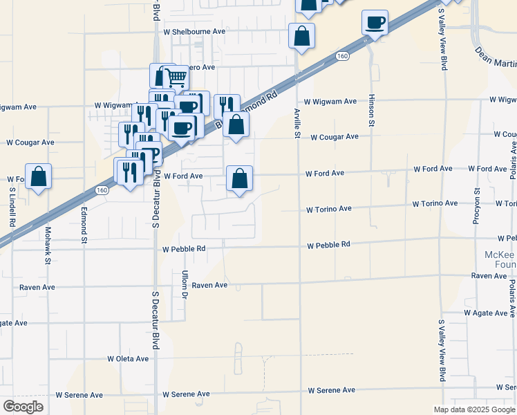 map of restaurants, bars, coffee shops, grocery stores, and more near 8784 Timber Mesa Street in Las Vegas