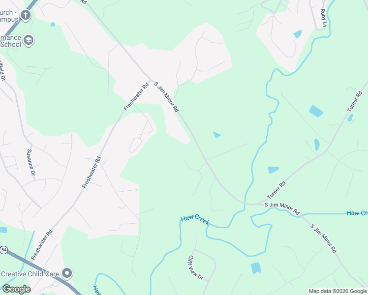map of restaurants, bars, coffee shops, grocery stores, and more near 2679 South Jim Minor Road in Haw River