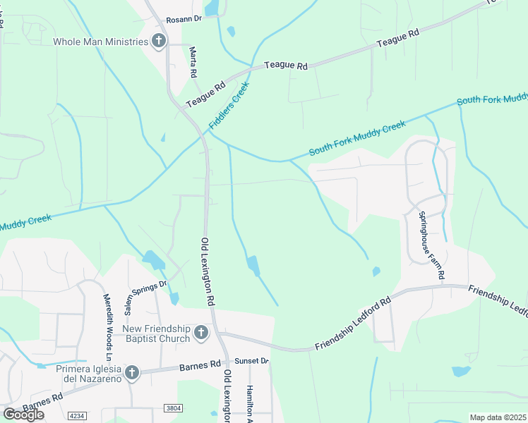 map of restaurants, bars, coffee shops, grocery stores, and more near 4143 Old Lexington Road in Winston-Salem