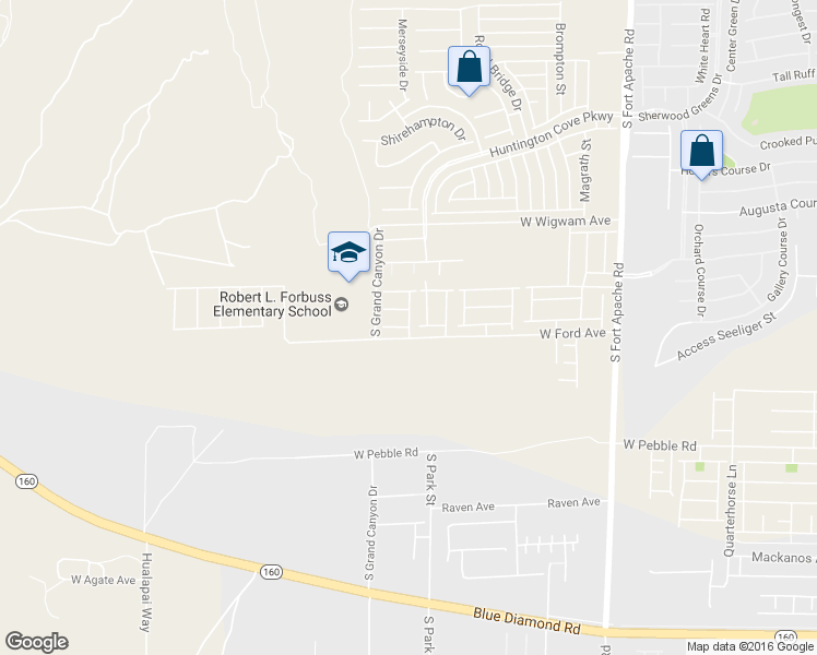 map of restaurants, bars, coffee shops, grocery stores, and more near Proud Waters court in Las Vegas