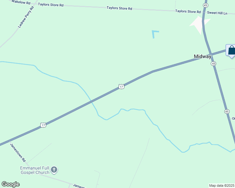 map of restaurants, bars, coffee shops, grocery stores, and more near 1926 Highway 17 in Merry Hill