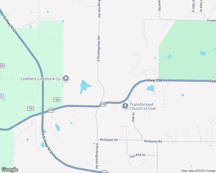 map of restaurants, bars, coffee shops, grocery stores, and more near 2615 South Rockingchair Road in Paragould