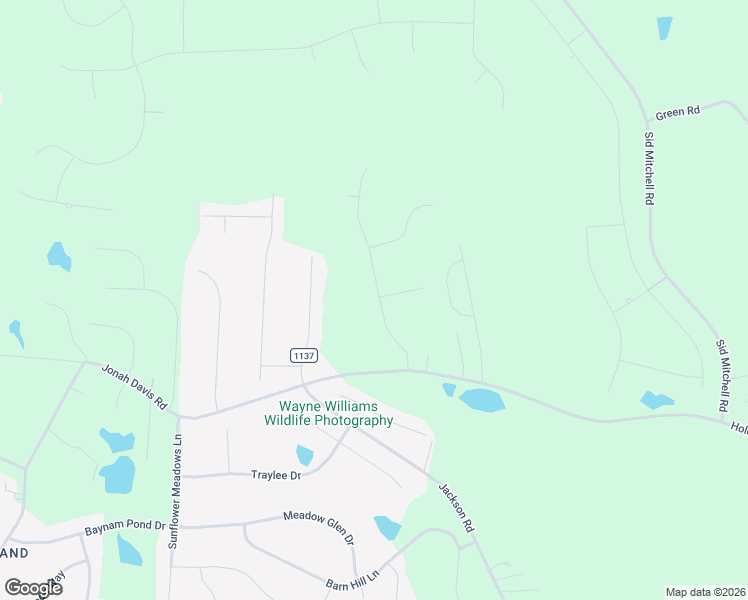 map of restaurants, bars, coffee shops, grocery stores, and more near 1648 Holden Road in Youngsville