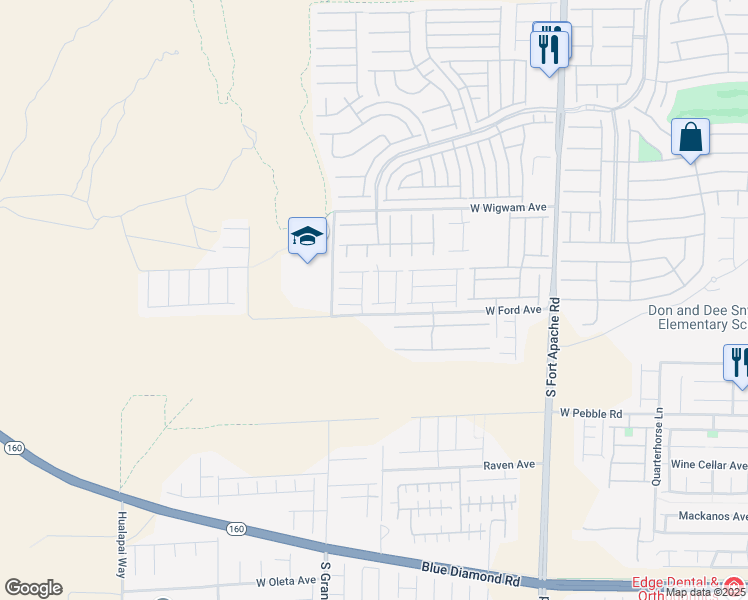 map of restaurants, bars, coffee shops, grocery stores, and more near 719 Tall Arrow Avenue in Las Vegas