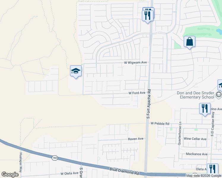 map of restaurants, bars, coffee shops, grocery stores, and more near 653 Wounded Star Avenue in Las Vegas