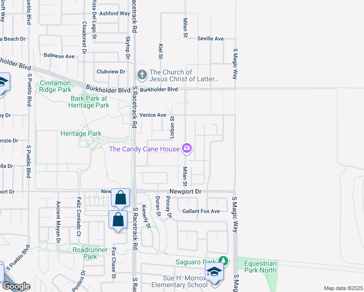 map of restaurants, bars, coffee shops, grocery stores, and more near 368 Calabria Beach Street in Henderson