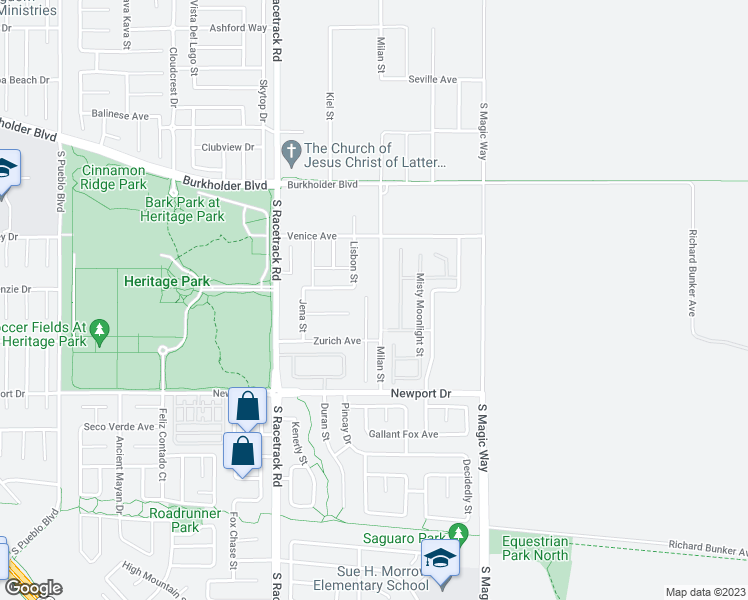 map of restaurants, bars, coffee shops, grocery stores, and more near 368 Calabria Beach Street in Henderson