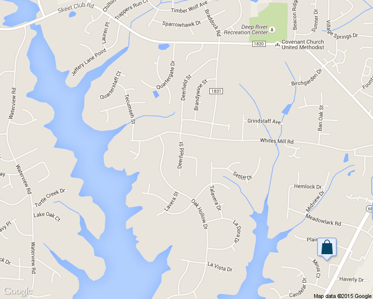 map of restaurants, bars, coffee shops, grocery stores, and more near 3752 Deerfield Street in High Point