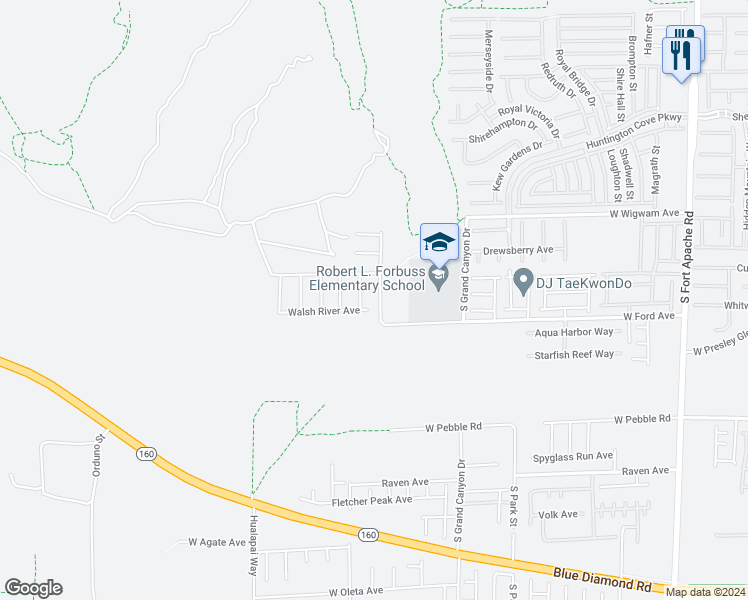 map of restaurants, bars, coffee shops, grocery stores, and more near 8663 Reynolds Spring Street in Las Vegas