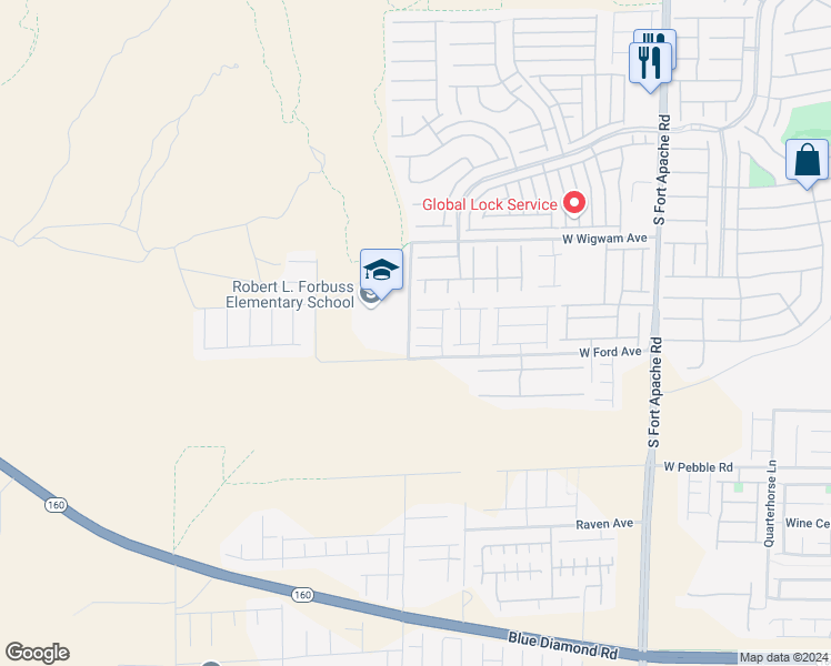 map of restaurants, bars, coffee shops, grocery stores, and more near 793 Looking Bear Court in Las Vegas