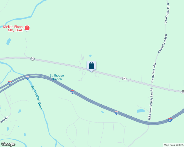 map of restaurants, bars, coffee shops, grocery stores, and more near 4132 Tennessee 96 in Burns
