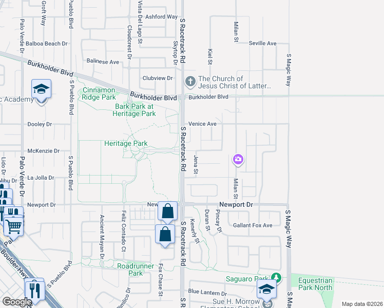 map of restaurants, bars, coffee shops, grocery stores, and more near in Henderson