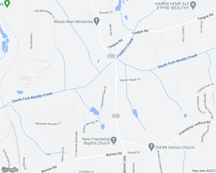 map of restaurants, bars, coffee shops, grocery stores, and more near 556 Lakeside Valley Drive in Winston-Salem