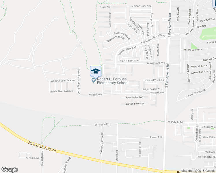 map of restaurants, bars, coffee shops, grocery stores, and more near Looking Bear Court in Las Vegas