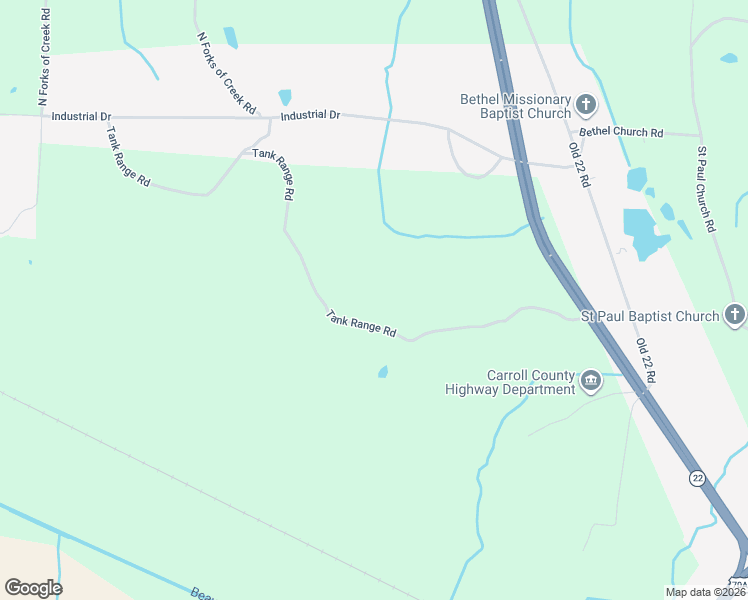 map of restaurants, bars, coffee shops, grocery stores, and more near 590 Tank Range Road in Huntingdon