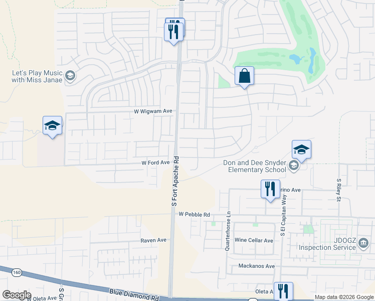 map of restaurants, bars, coffee shops, grocery stores, and more near 279 Cullerton Street in Las Vegas