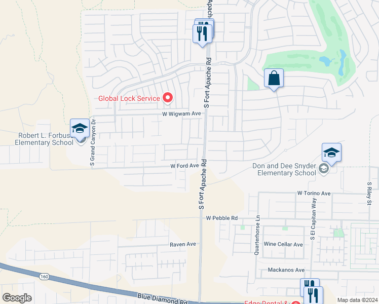 map of restaurants, bars, coffee shops, grocery stores, and more near 944 Royal Amethyst Way in Las Vegas