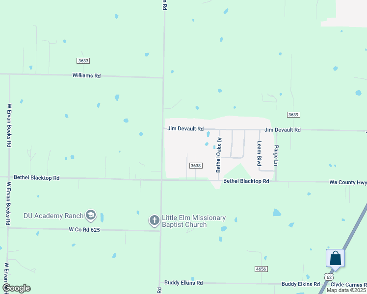 map of restaurants, bars, coffee shops, grocery stores, and more near 13086 Bethel Blacktop Road in Farmington