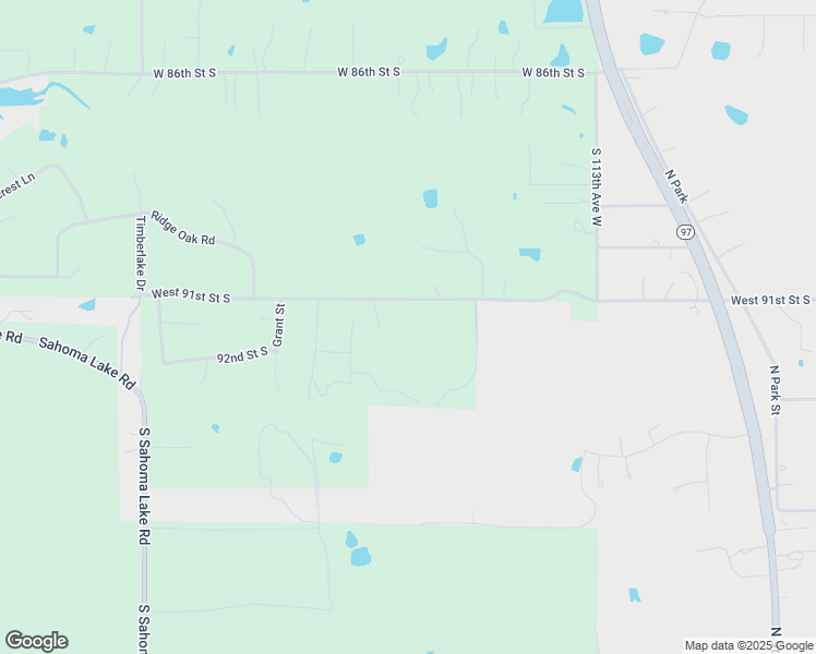 map of restaurants, bars, coffee shops, grocery stores, and more near 11918 West 91st Street South in Sapulpa