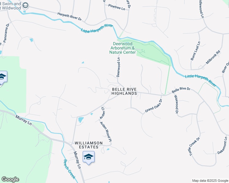 map of restaurants, bars, coffee shops, grocery stores, and more near 6400 Johnson Chapel Road West in Brentwood