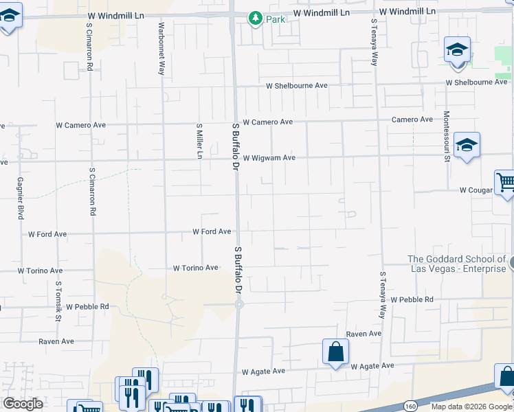 map of restaurants, bars, coffee shops, grocery stores, and more near 8626 Home Gate Court in Las Vegas