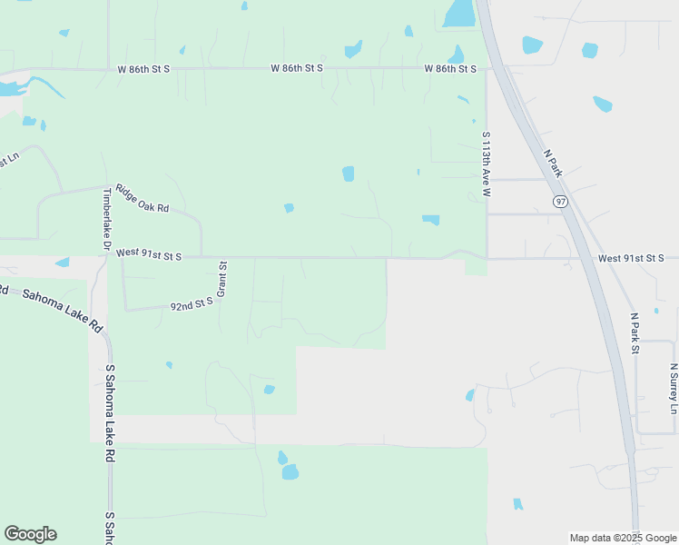 map of restaurants, bars, coffee shops, grocery stores, and more near 11918 West 91st Street South in Sapulpa