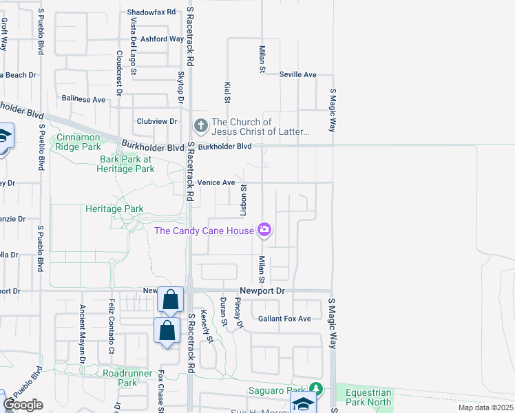 map of restaurants, bars, coffee shops, grocery stores, and more near 347 Milan Street in Henderson