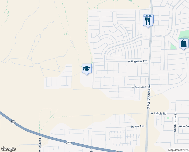 map of restaurants, bars, coffee shops, grocery stores, and more near 796 Bending Wolf Avenue in Las Vegas