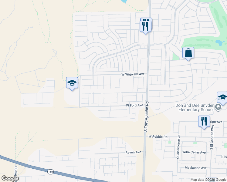 map of restaurants, bars, coffee shops, grocery stores, and more near 588 Crying Bird Avenue in Las Vegas