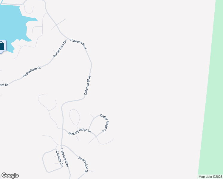 map of restaurants, bars, coffee shops, grocery stores, and more near Cedar Ridge Circle in Crab Orchard