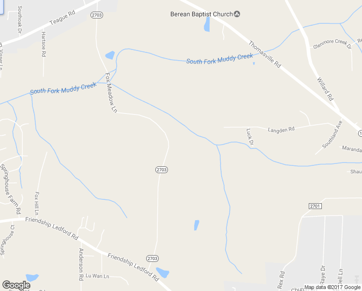 map of restaurants, bars, coffee shops, grocery stores, and more near 4315 Fox Meadow Lane in Winston-Salem