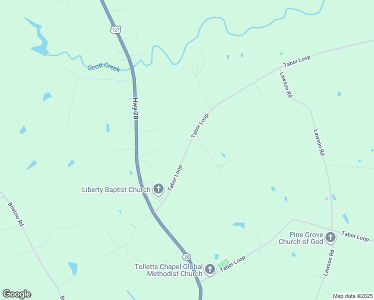 map of restaurants, bars, coffee shops, grocery stores, and more near 3869 Tabor Loop in Crossville