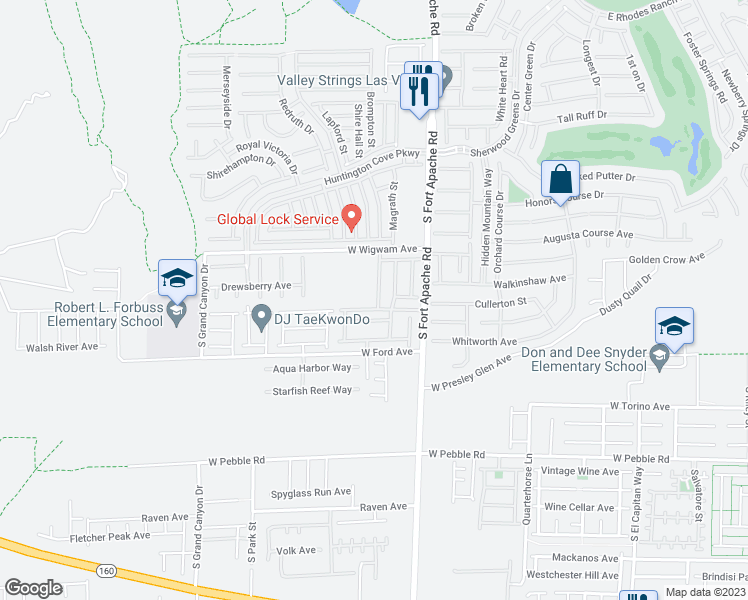 map of restaurants, bars, coffee shops, grocery stores, and more near 903 Earth Luster Road in Las Vegas