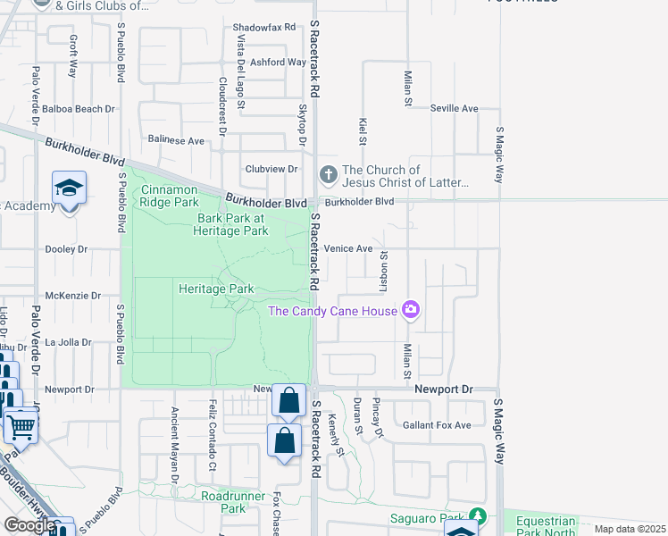 map of restaurants, bars, coffee shops, grocery stores, and more near 336 Talladega Court in Henderson