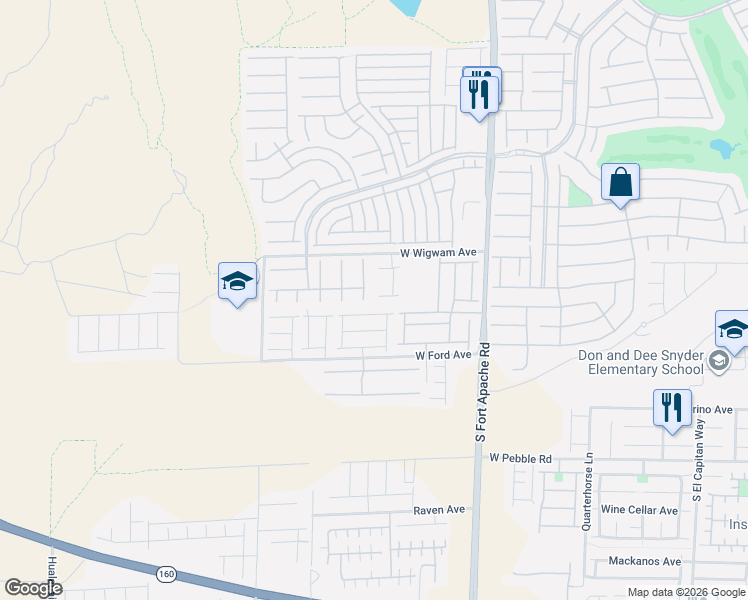 map of restaurants, bars, coffee shops, grocery stores, and more near 588 Crying Bird Avenue in Las Vegas