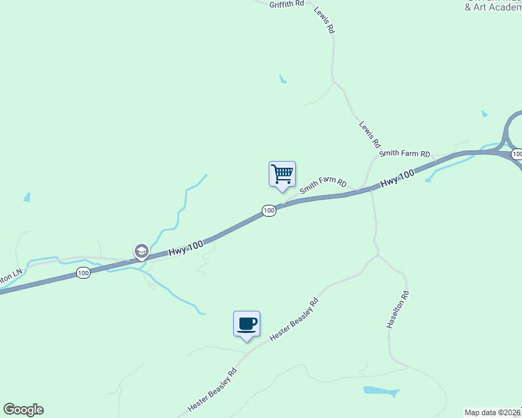 map of restaurants, bars, coffee shops, grocery stores, and more near 8797 Tennessee 100 in Nashville