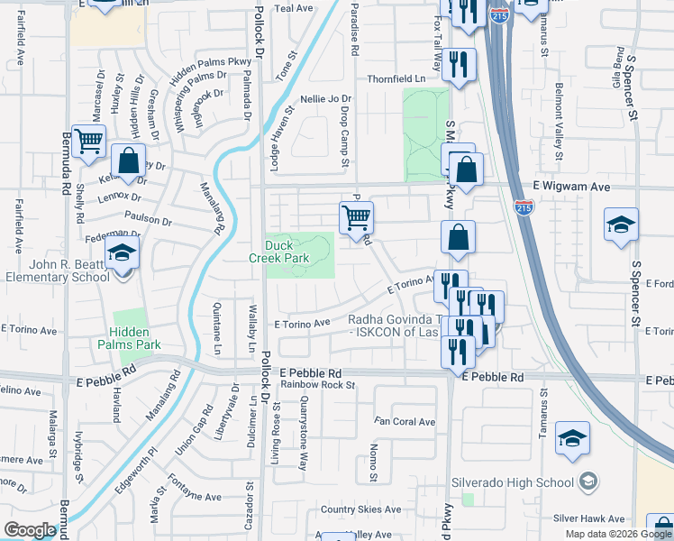 map of restaurants, bars, coffee shops, grocery stores, and more near 955 Marblewood Avenue in Las Vegas