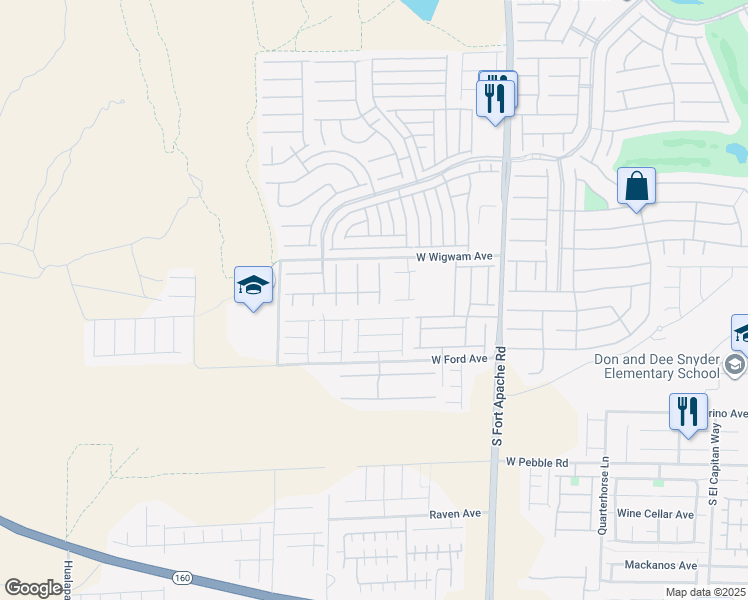 map of restaurants, bars, coffee shops, grocery stores, and more near 654 Crying Bird Avenue in Las Vegas